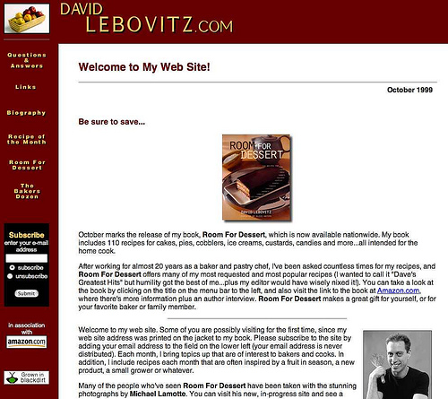 万博manbetx大卫Lebovitz.com第一个版本