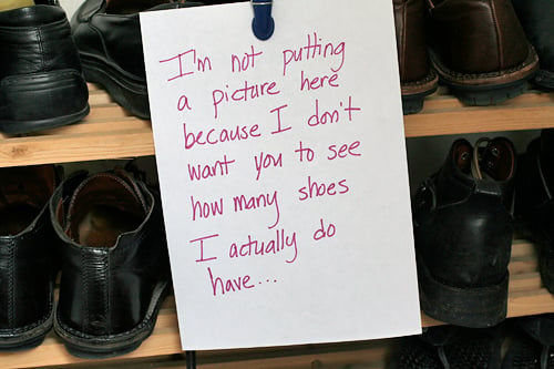 没有鞋子