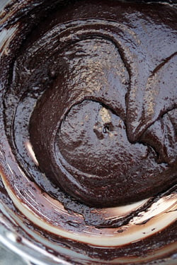 无谷蛋白巧克力蛋糕面糊