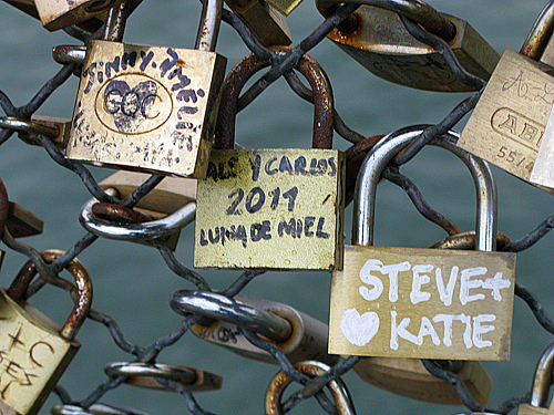史蒂夫和凯蒂-艺术桥,巴黎