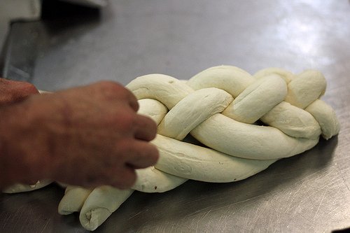 编织白面包面包