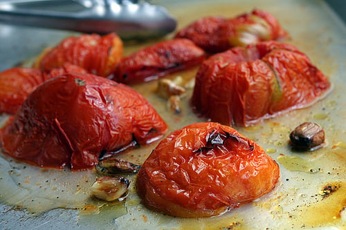 大蒜烤西红柿和番茄汤