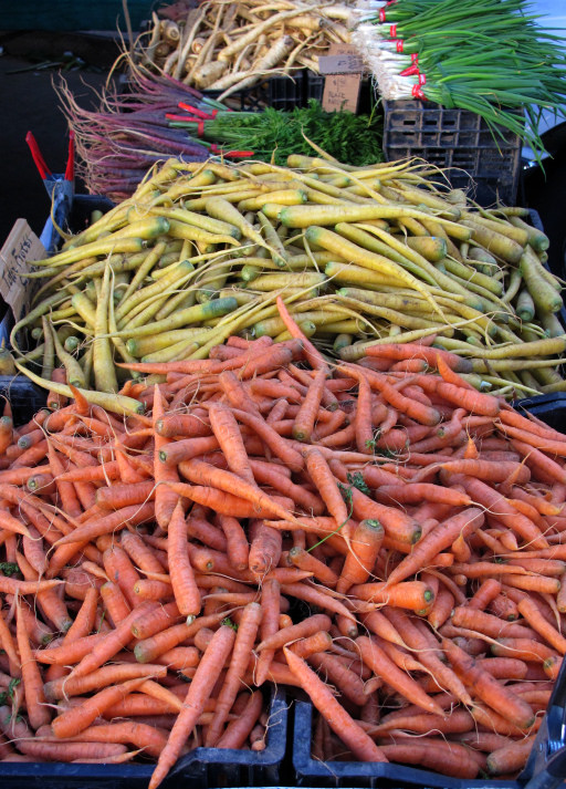 胡萝卜在好莱坞农贸市场
